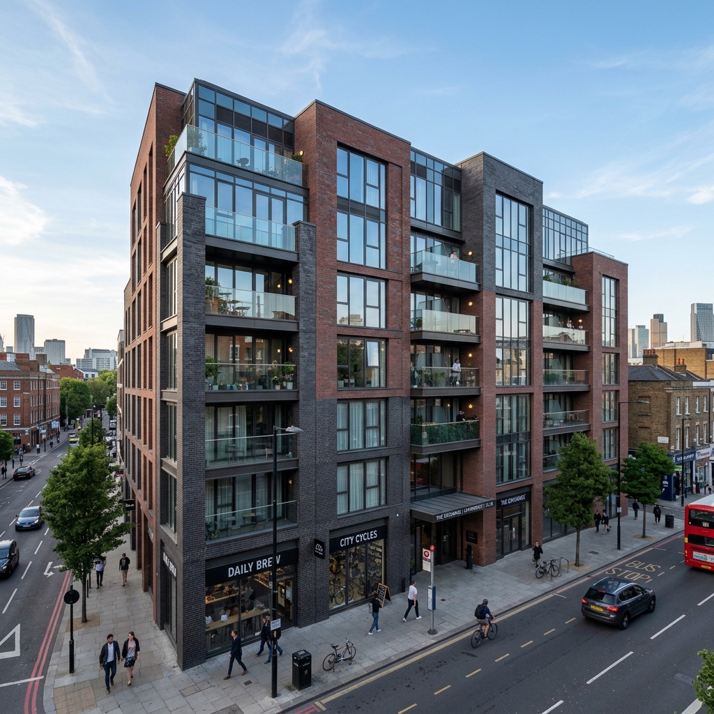 Modern apartment complex